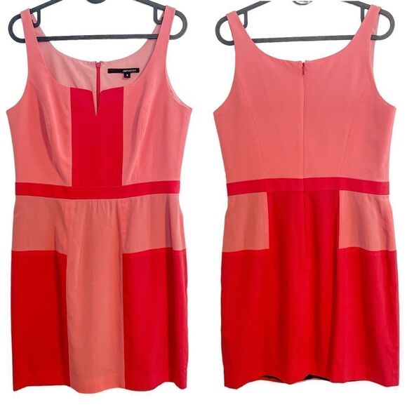 Jay Godfrey Pink Colorblock Silk Mini Dress 8 - Picture 5 of 8